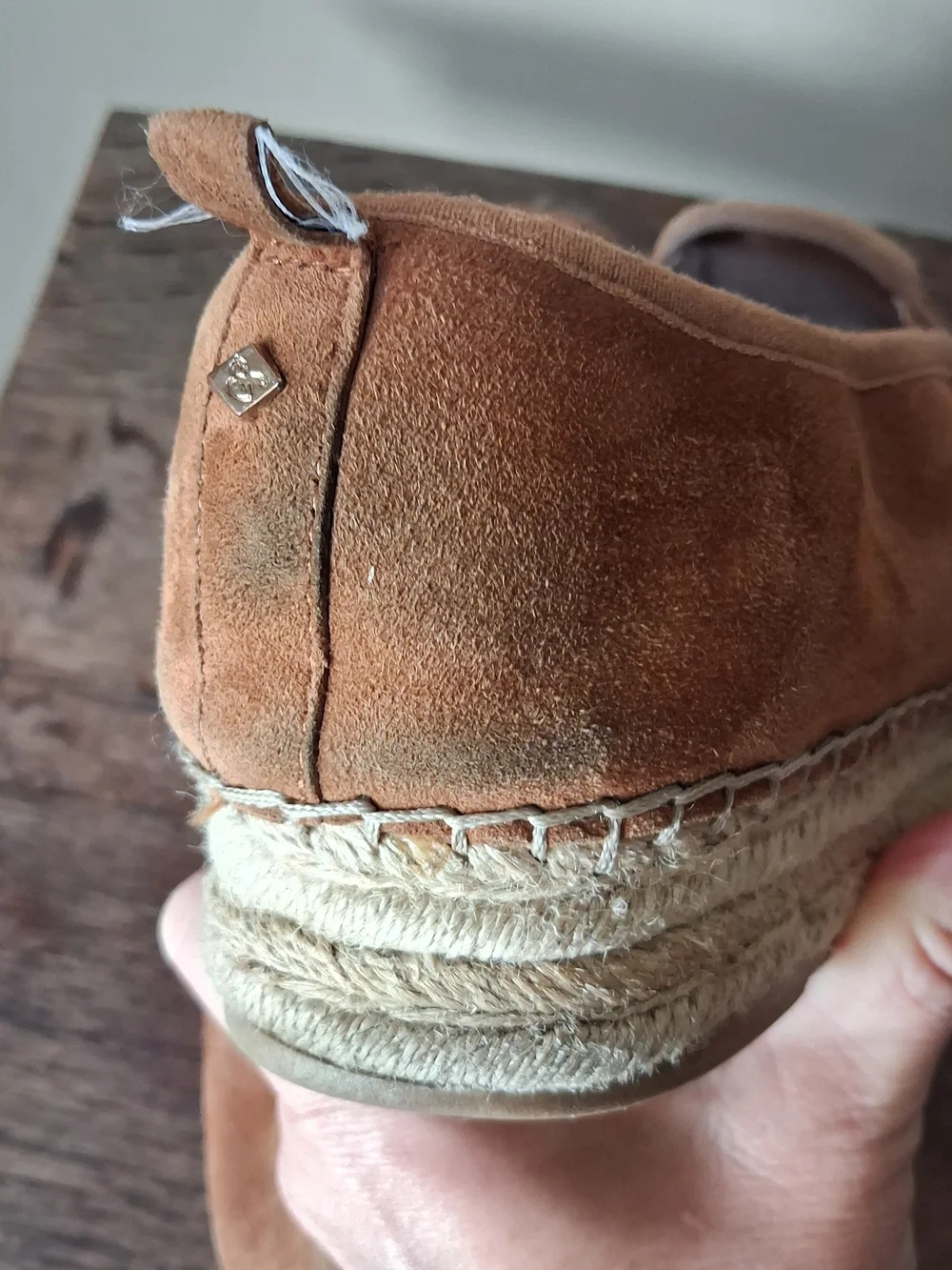 Sam Edelman Tan Carrin Espadrille Platform Slip On Shoe; Size 10